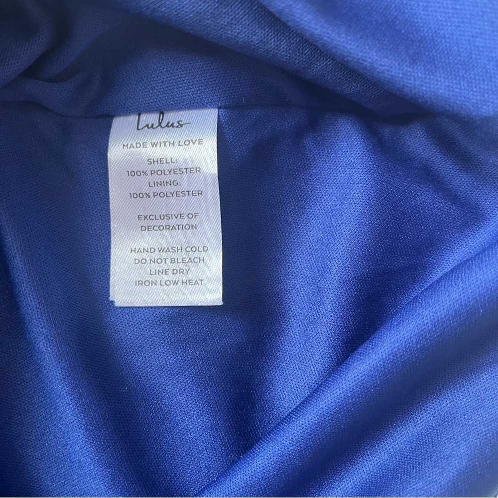 Lulu's Force of Fashion Navy Sequin Backless Mini Dress Size S - Picture 9 of 9